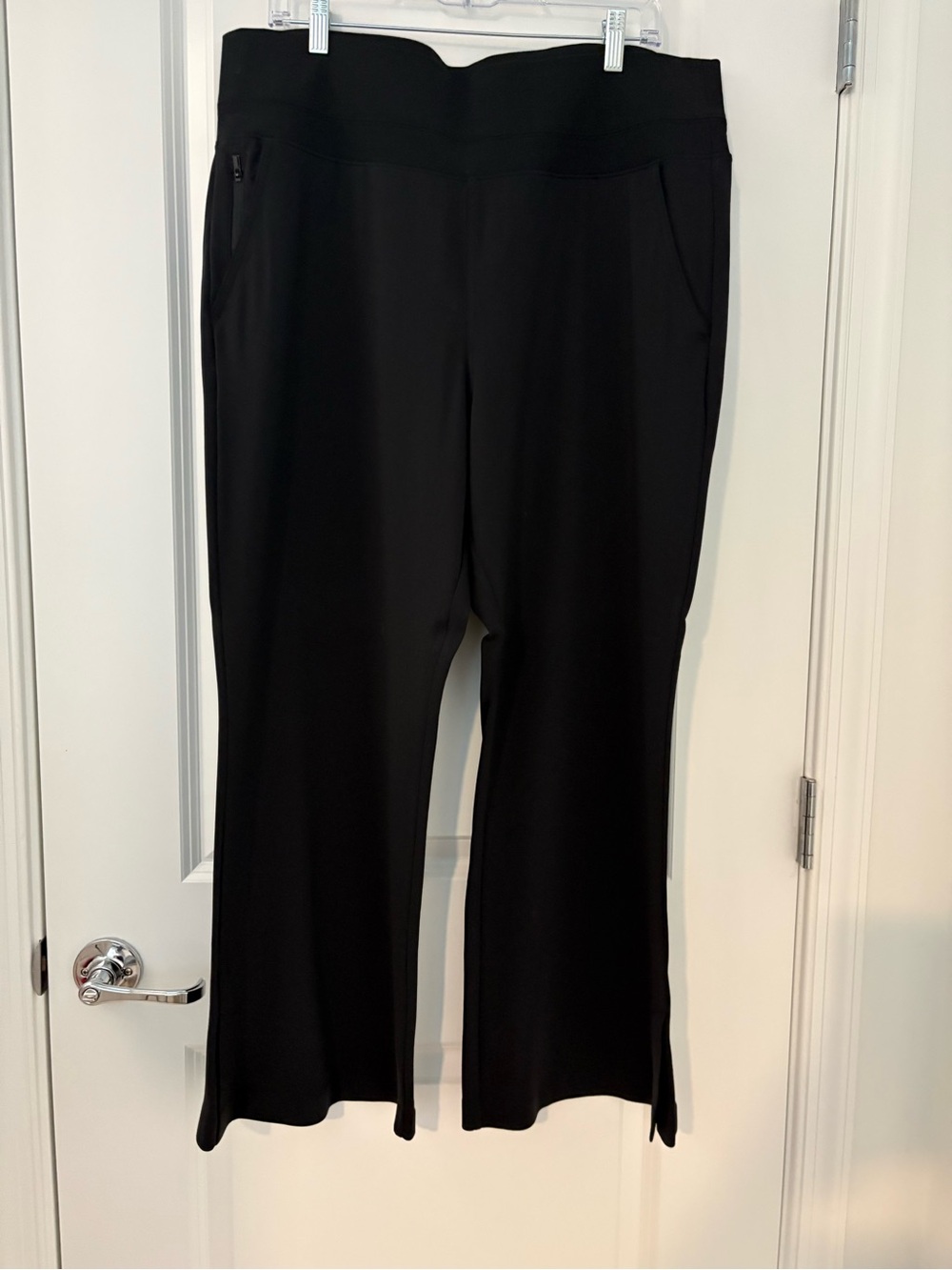 Athleta Black Wide-Leg Pull-On Pants
